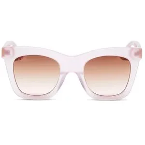 DIFF Kaia Sunglasses Rose Tea Pink Frame Taupe Rose Gradient Lenses NWT KAIA - BROWN SUGAR + WINE GRADIENT SUNGLASSES | Parallel main image 4